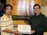 On the left is Yifan Li, Engineer from Acer. On the right is Clint Woon from Microsoft.