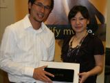 On the left is Herbert Pang, Program Manager for Sony and on the right is Mina Bush, Software Engineer for Sony.