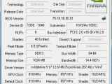 Nvidia GT 520 GF119 GPU CPU-Z screenshot