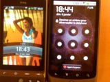Nexus One next to HTC Hero