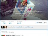 Samantha Sharf's Twitter hacked