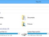 File Explorer has the same old and friendly UI you know, making the task of managing files piece of cake