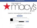 Scam purporting to offer gift card from Macy's