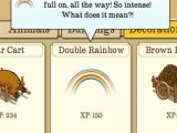 Double rainbows for sale in FrontierVille