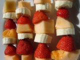 A different type of fruit kebab, equally healthy and tasty