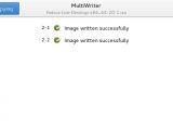 GNOME MultiWriter finishes writing