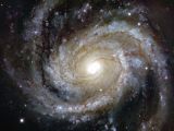 Like Messier 100, shown in this image, the galaxy is a spiral one