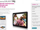 Samsung Galaxy Tab 10.1 4G web page