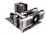 Nvidia's GeForce GTX 690 dual GPU video cards in SLI