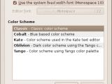 Gedit 2.28.0 Fonts & Colors Preferences