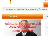 Example of image bearing warning from the German Finance Ministry