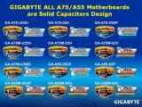 Gigabyte FM1 motherboard range for AMD llano processors