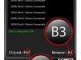 Gigabyte B3 revision Sandy Bridge motherboard boxes SATA checker