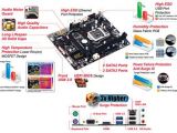 Gigabyte H81M-Gaming 3 motherboard components