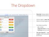 Here's a close-up at the dropdown in the menubar