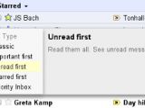 After the tabs disappear, you can switch Gmail inboxes