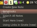 Gnote 0.6.2 Main Menu