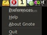 Gnote 0.6.2 Right-Click Menu