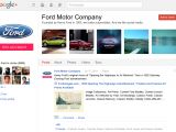 Ford's profile page has a "Test Account" label on it
