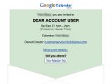 Malicious Google Calendar event invitation