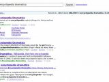 Google lists 666,000 results for 'encyclopedia dramatica'