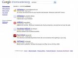 Google Chrome Extensions Gallery search for ad blockers