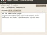 Google Chrome for Linux: installing the package