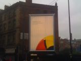 Google Chrome's billboard ad in the UK
