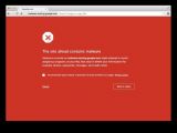 New malware warning page in Chrome Dev and Canary