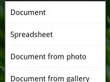 Google Docs for Android (screenshot)