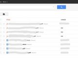 The alleged Google Drive web interface