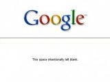 A variation of the fading Google homepage