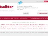 The (RED) Twitter homepage