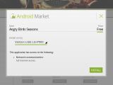 Installing apps in the Android Market website