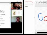 Google+ Hangouts screensharing and sketchpad