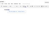 The new link edit overlay in Google Docs
