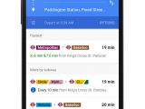 Google Maps with real-time transit info