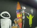 Some wall art at the new Google L.A.