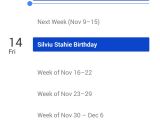 Google Calendar schedule