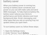 Battery saver tip