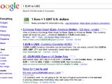 The old Google Search currency converter still shows up sometimes