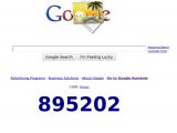 The latest Google doodle and the New Years counter