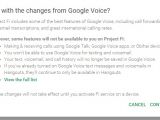 Changes from Google Voice