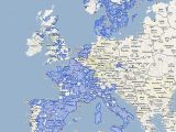 Google Street View coverage in Europe before the latest wave of updated imagery in the UK