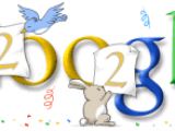 Google's New Year logo in 2002