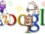 Google's New Year logo in 2003