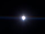 The eclipse appeared cleared to the ISS astronauts