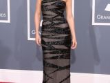 Julianne Hough on the red carpet at the 2012 Grammy Awards