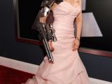Sasha on the red carpet at the 2012 Grammy Awards