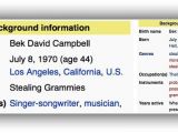 Beck is a Grammy stealear